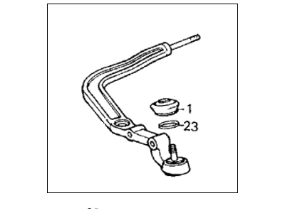 Honda 51351-SB3-003 Arm, Right Front Radius