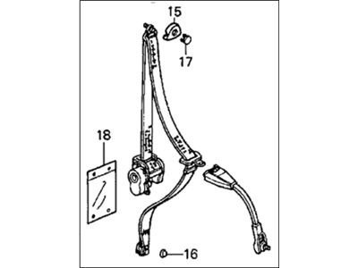 Honda 776A1-SB3-674ZD Seat Belt Assy., R. FR. *R40L*(Takata) (ARK RED)