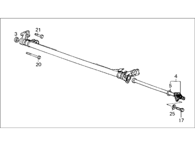 Honda 42100-SB3-602 Beam Assembly, Rear Axle