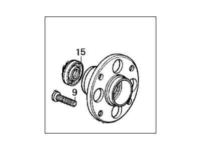 Honda 42200-SF4-008 Bearing Assembly, Hub Unit