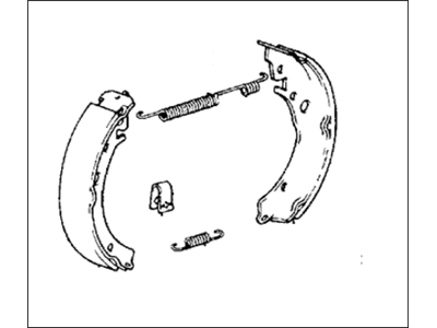 1987 Honda Civic Brake Shoe Set - 064B3-SB2-602