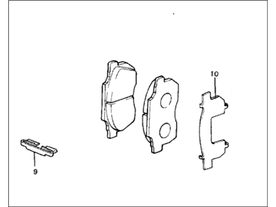 1985 Honda Civic Brake Pad Set - 064A5-SB3-670