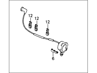 Honda 32723-PE0-661 Wire, Ignition Center