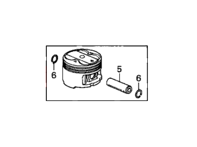 Honda 13010-P5M-A00 Piston Set A (Std)