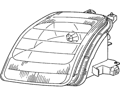 Honda 33101-S30-A02 Headlight Unit, Passenger Side