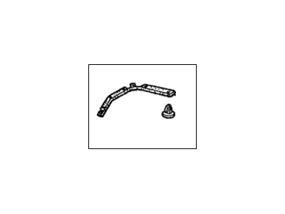 Honda 74193-S30-003 Rubber, L. Hood Seal