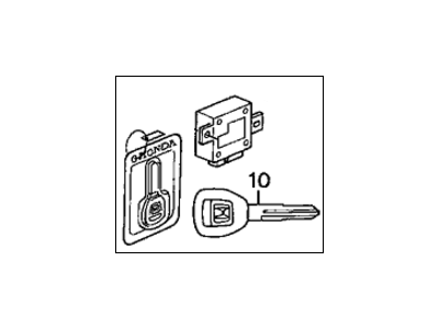 Honda 04809-SZ3-Q03 Key & Unit Assy., Immobilizer