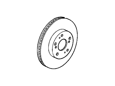 Honda 45251-SZ3-000 Disk, Front Brake (15")