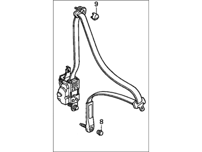 1998 Honda Prelude Seat Belt - 04814-S30-A01ZA