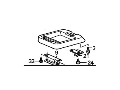 1998 Honda Prelude Armrest - 83407-S30-003ZB