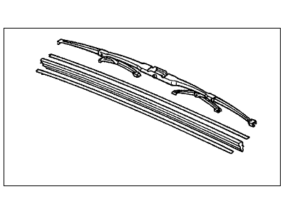 Honda 76630-S30-A01 Blade, Windshield Wiper (475MM) (Passenger Side)