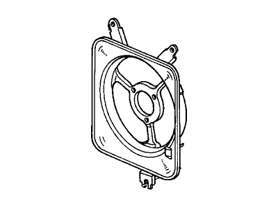 2001 Honda Prelude Fan Shroud - 38615-P5M-000