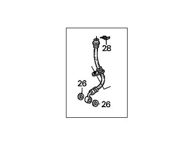 2000 Honda Prelude Brake Line - 01465-S30-000