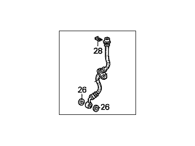 2000 Honda Prelude Hydraulic Hose - 01464-S30-000