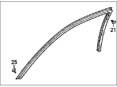 1998 Honda Prelude Door Seal - 72325-S30-003