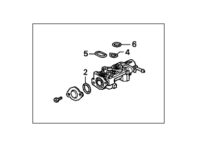 Honda 16500-P0A-A51 Valve Assembly, Fast Idle (Af42D)