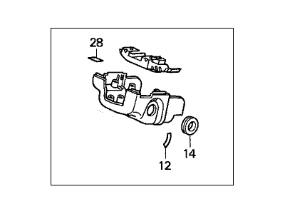 2001 Honda Prelude Steering Column Cover - 77360-S30-A01ZA