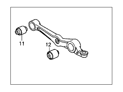 Honda 51365-S30-N20 Arm, Left Front (Lower)