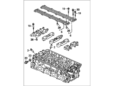 1998 Honda Prelude Cylinder Head - 12100-PCF-010