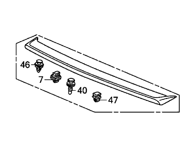 Honda Civic Spoiler - 71700-SNC-A01ZB