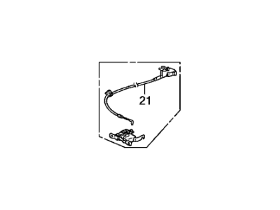 Honda 82220-SNA-023 Lock Assy., R. RR. Seat