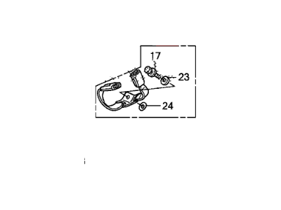 Honda 04823-SNE-A01ZA Buckle Set, R. RR. Seat Belt *NH598L* (ATLAS GRAY)