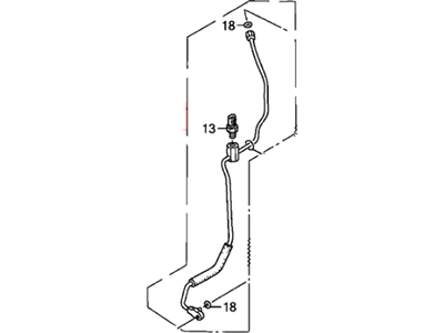 Honda 80341-SNX-A01 Pipe, Receiver