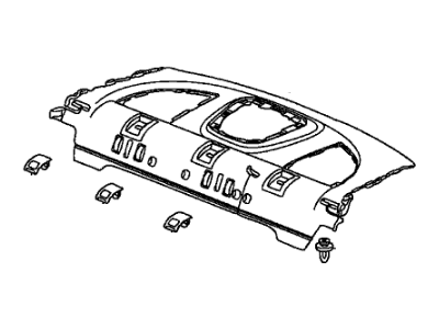 Honda 84505-SNX-A01ZA Tray, RR. *NH167L* (GRAPHITE BLACK)