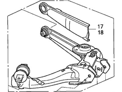 Honda 52371-SNA-A05 Arm, Left Rear Trailing