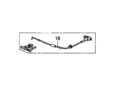 Honda 82620-SNA-A03 Lock Assy., L. RR. Seat