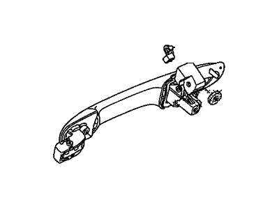 Honda 72680-SNA-A01 Handle Assembly, Driver Side Door (Outer)