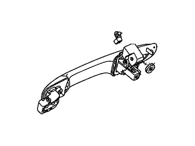2009 Honda Civic Door Handle - 72180-SNA-T01ZH