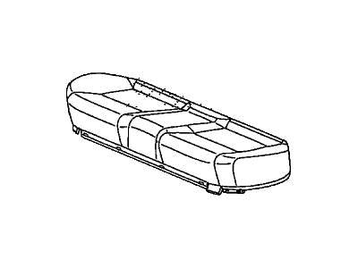 Honda 82131-SNE-A02ZA Cover, Rear Seat Cushion Trim (Atlas Gray)