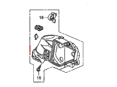 Honda 76254-SNE-A32 Bracket Set, L.