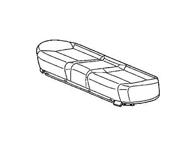 Honda 82131-SVJ-A01ZA Cover, Rear Seat Cushion Trim (Graphite Black)