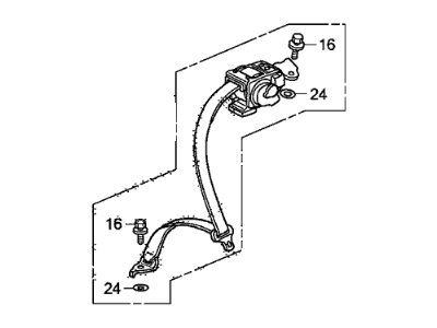 2009 Honda Civic Seat Belt - 04828-SNE-A01ZA