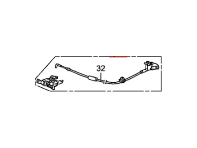 Honda 82620-SNA-023 Lock Assy., L. RR. Seat