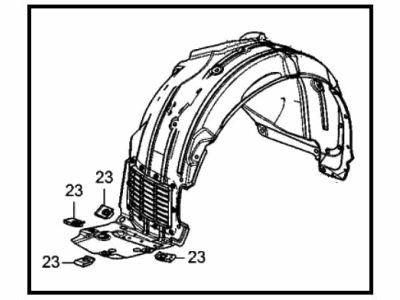 2021 Honda Clarity Fuel Cell Fender - 74150-TRT-A01
