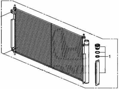 Honda Clarity Fuel Cell A/C Condenser - 80110-TRT-003