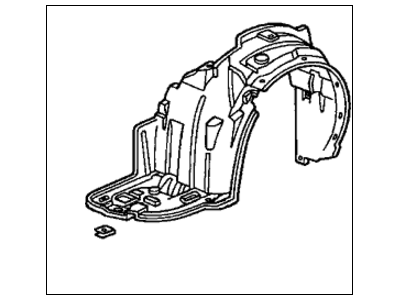 Honda 74101-S5B-000 Fender, Right Front (Inner)