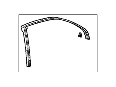 Honda 72865-S5A-003 Sub-Seal, L. RR. Door