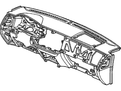 2003 Honda Civic Instrument Panel - 77101-S5A-A11ZF