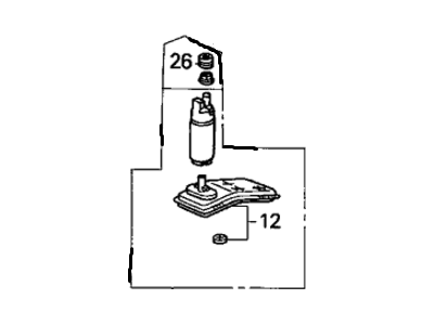 2003 Honda Civic Fuel Pump - 17040-S5B-L00