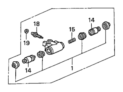 Honda Civic Wheel Cylinder - 43301-S6A-J51