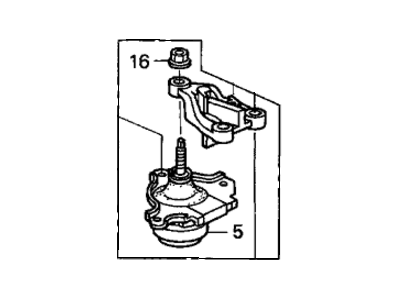 Honda 50820-S5B-013 Rubber Assy., Engine Side Mounting