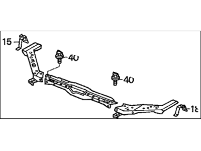 Honda 04602-S5B-A02ZZ Frame Set, Front Bulkhead (Upper)