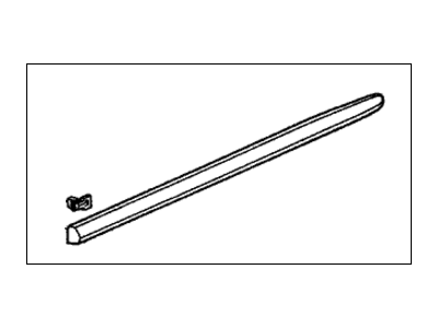 Honda 75323-S5A-G01ZH Protector, L. RR. Door *YR525M* (TITANIUM METALLIC)