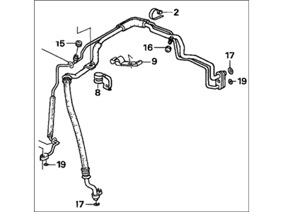 Honda 80325-S5B-A02 Pipe Assembly, Air Conditioner