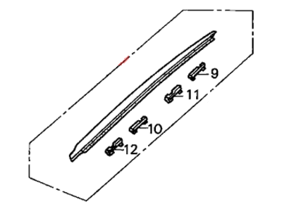 Honda 73152-S5A-003 Garnish Assy., R. FR. Windshield Side