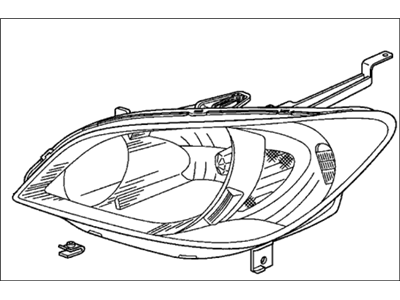 Honda 33101-S5A-A51 Headlight Unit, Passenger Side